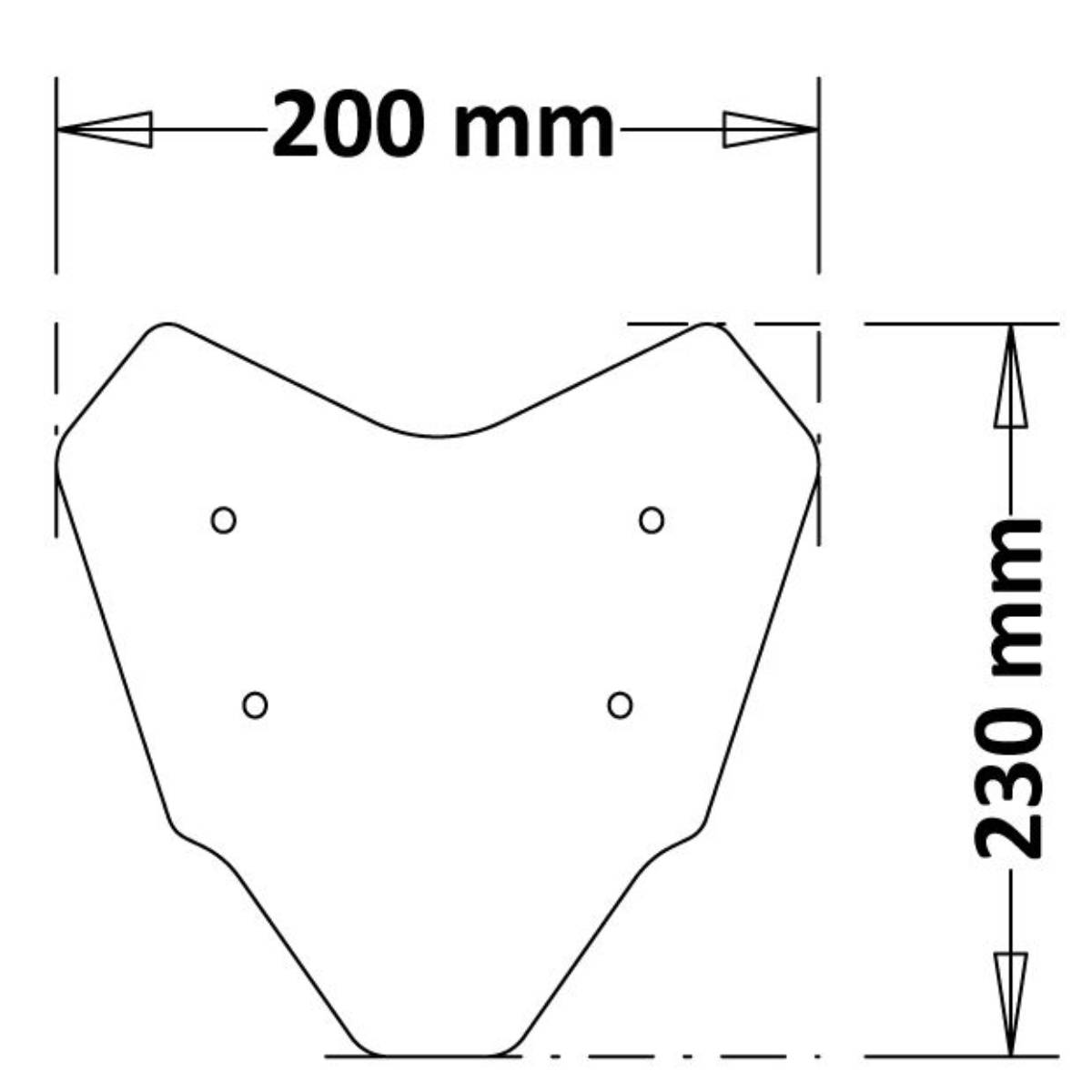 Parabrisas Sport Fly Yamaha MT07 2021-